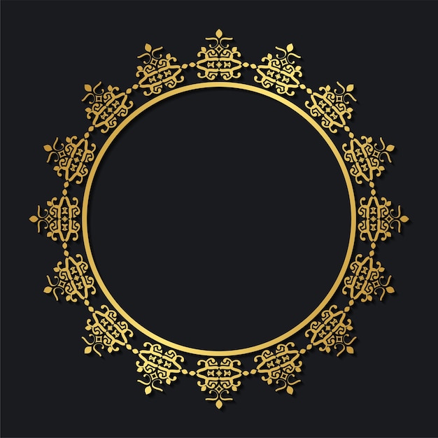 Elegant dark ornament pattern background