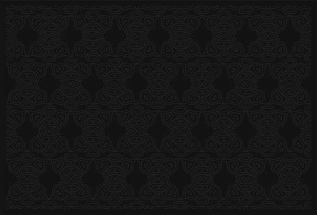 Elegant dark ornament pattern background