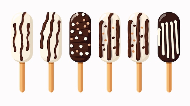 Elegant Dark and White Chocolate Sticks for Dipping