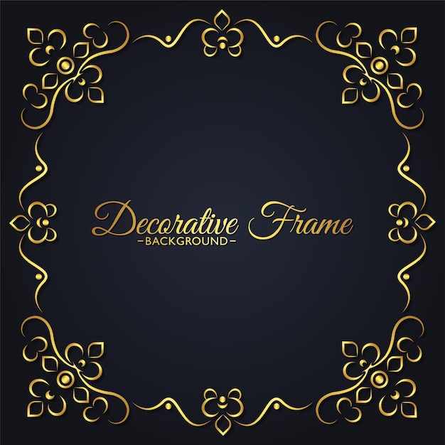 Elegant decorative frame design background