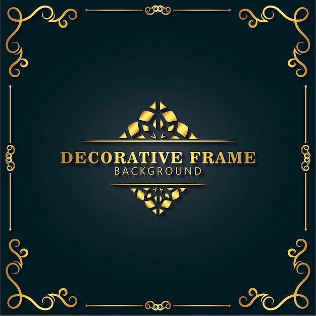 Elegant decorative frame design background