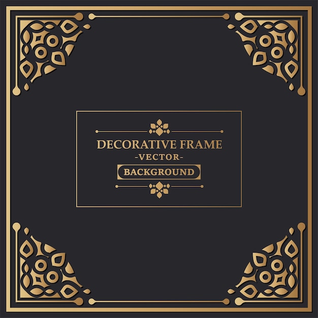 Elegant decorative frame design background