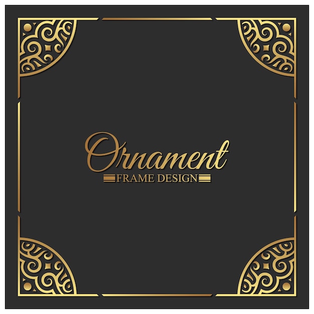 Elegant decorative frame design background