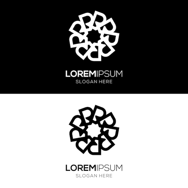 Elegant decorative Islamic logo design template