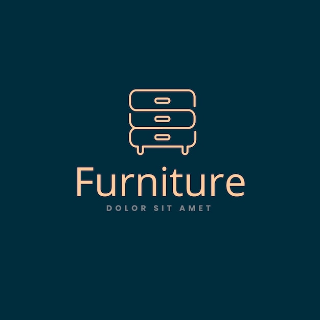 Elegant design for furniture logo