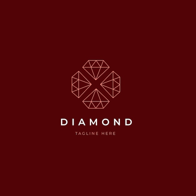 Elegant diamond logo