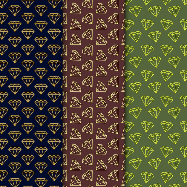 Elegant diamond pattern set