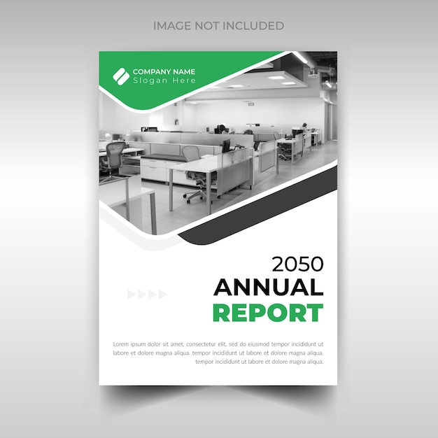 Elegant digital agency geometric annual report company profile design