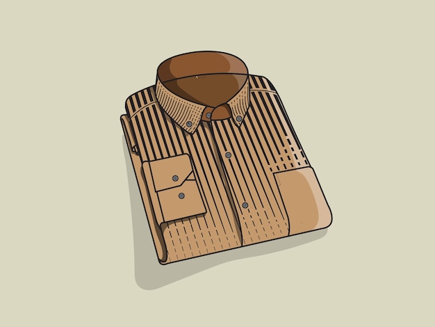 An elegant and dignified brown mens shirt