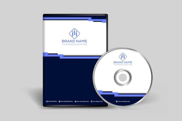 Elegant DVD cover with blue and black color