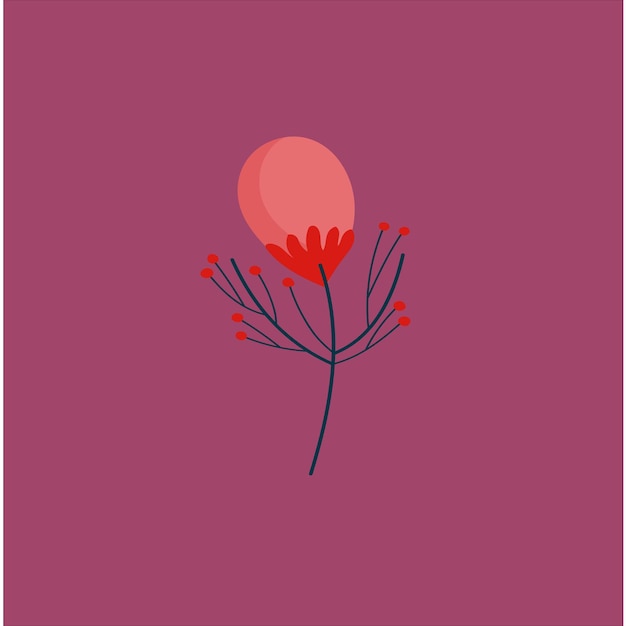 Vector elegant and easy to edit flower vector illustration in eps format