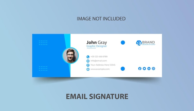 Elegant Email Signature Template Design