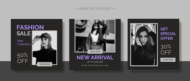 Elegant fashion sale social media post template