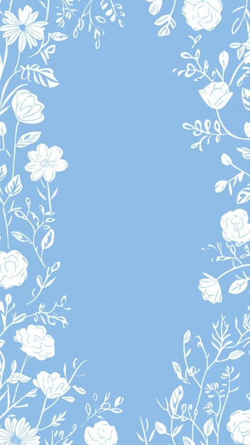 Elegant floral border design