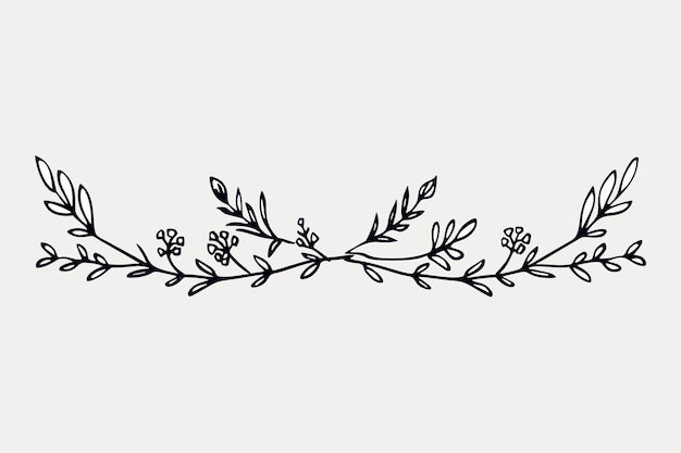 Elegant floral border design