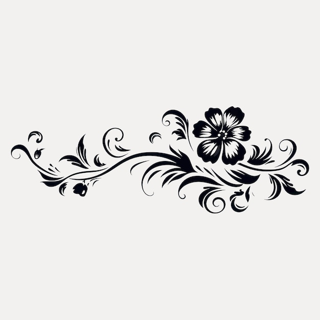 Elegant floral decorative vector design