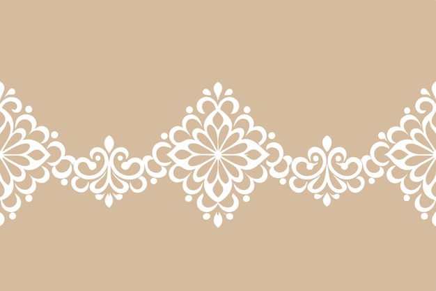 Elegant Floral Lace Pattern Vector Artwork Illustration Fashion Design