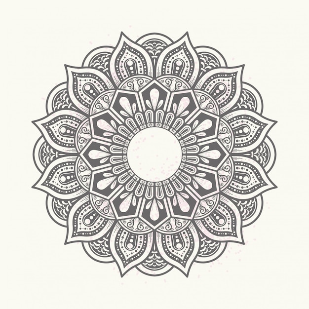 Elegant floral mandala