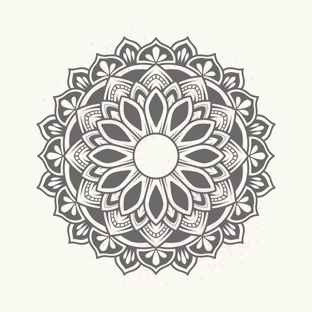 Elegant floral mandala