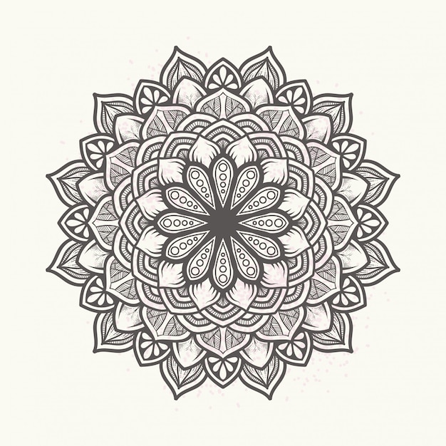 Elegant floral mandala