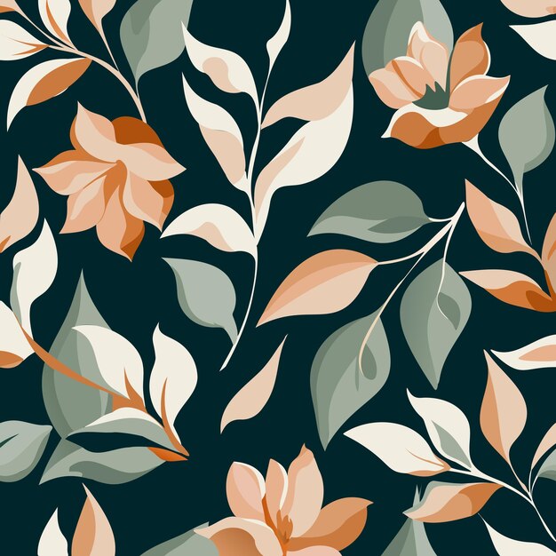 Vector elegant floral pattern vector art 001