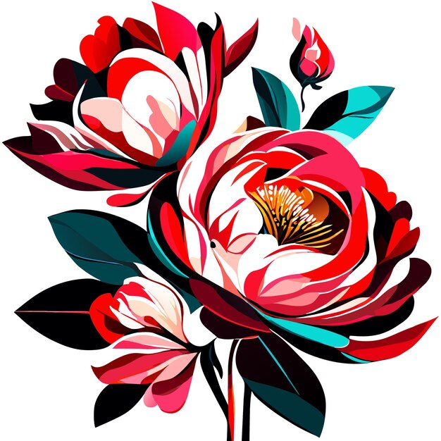 Elegant Floral Symphony Vector Delight