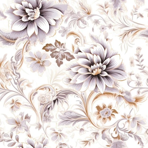 Elegant floral vintage wallpaper