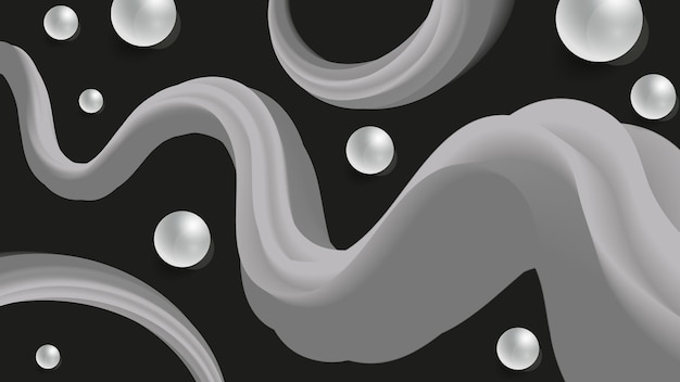 Elegant fluid pattern banner background