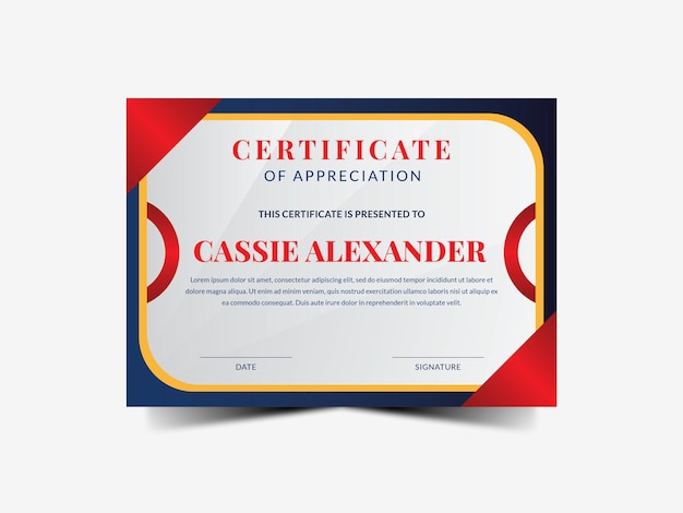 Elegant Frame Modern Certificate Template