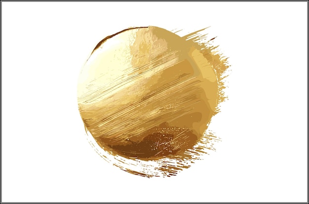 Vector elegant gold brush stroke a bestselling watercolor artwork