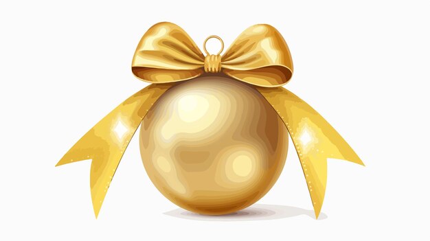 Vector elegant gold christmas card design with xmas golden bauble