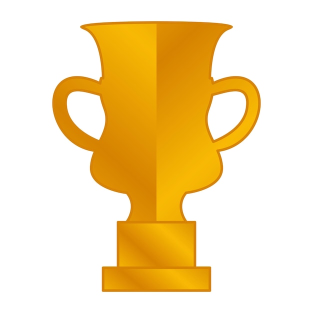 Elegant gold color championship trophy