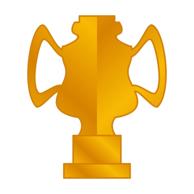 Elegant gold color championship trophy