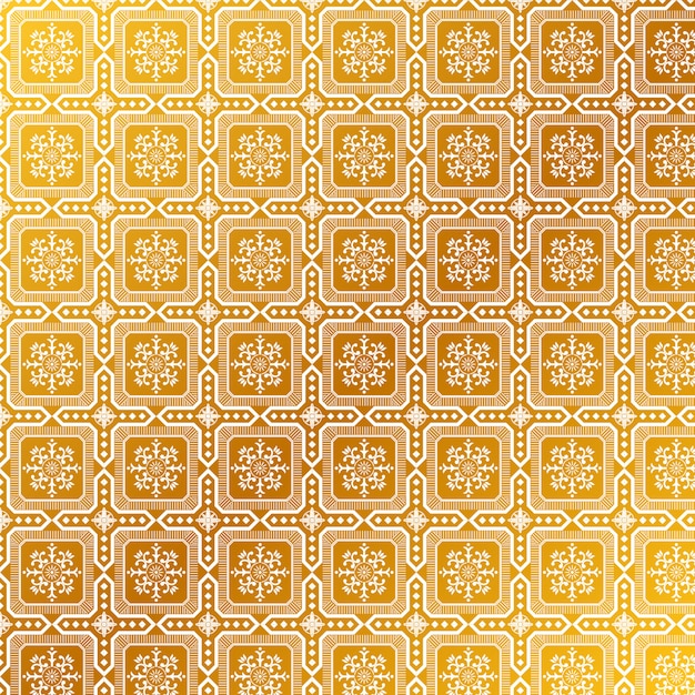 Vector elegant golden mandala pattern