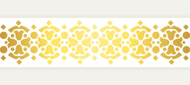 Elegant golden ornamental border template