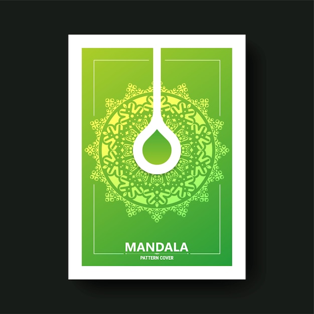 elegant green mandala cover design