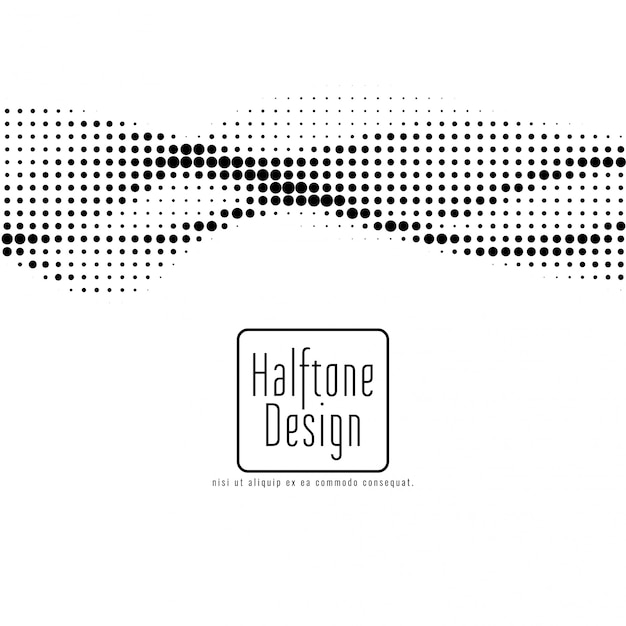 Elegant halftone wave