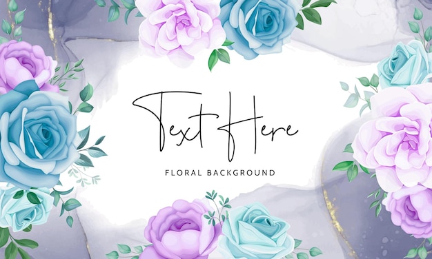 Elegant hand drawing floral background