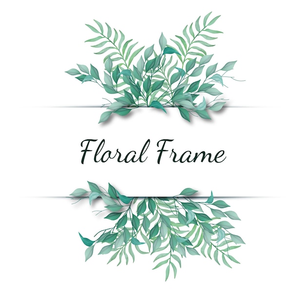 Elegant Hand Painted Floral Frame