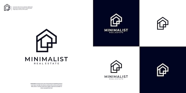 Elegant Home Property logo design inspiration