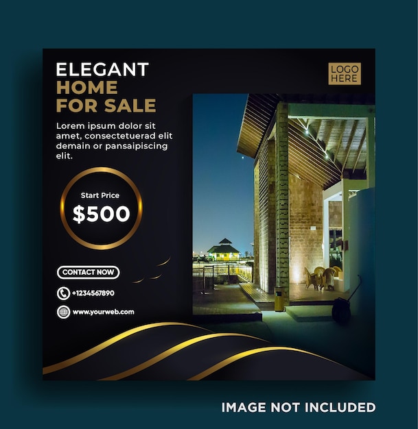 Elegant Home Sale Social Media