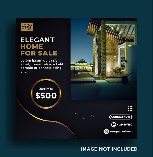 Elegant Home Sale Social Media