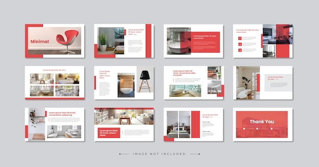 Elegant Interior Powerpoint Presentation Design Template, google slides