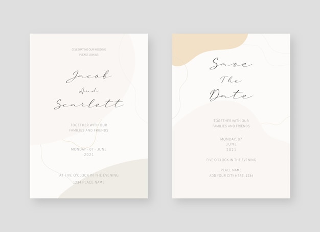 Elegant invitation card collection