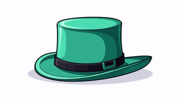 Elegant Irish Top Hat Design Vector on White Background