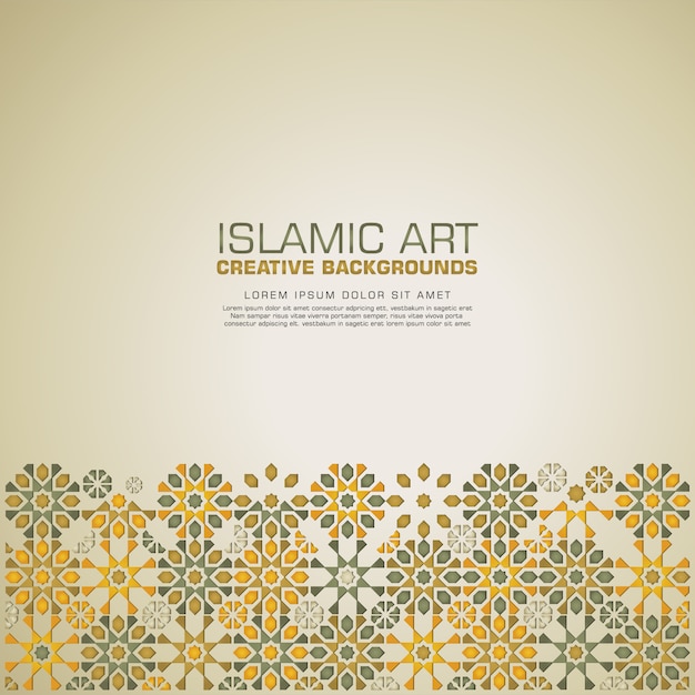 Elegant   Islamic design   background template