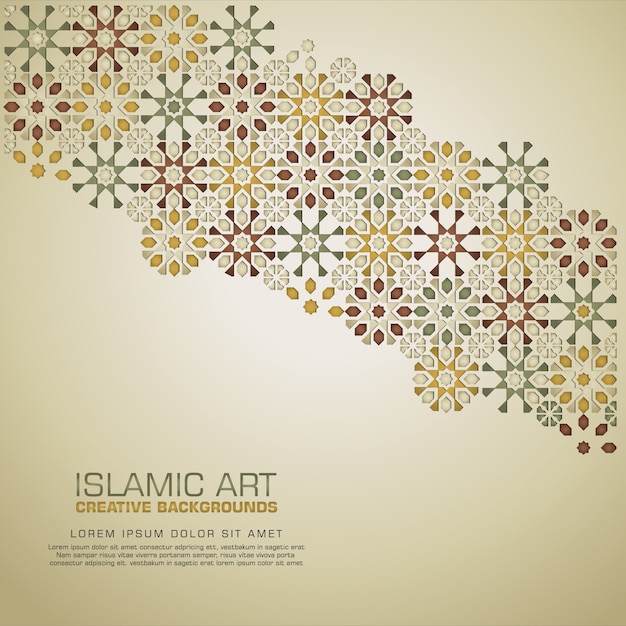 Elegant   Islamic design   background template