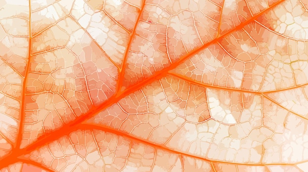 Vector elegant leaf vein texture abstract background close up