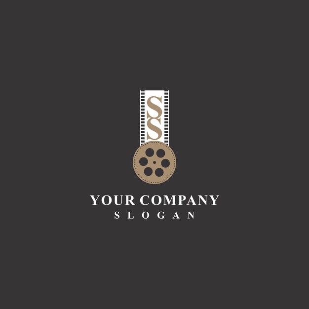 Vector elegant logo design for film production 2