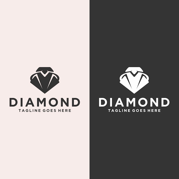 Elegant and Luxurious Black Diamond Logo Vector